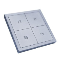 HDL M/PT4RA.1M 4-клавишная панель KNX серии Tile, металл (без рамки и шинного соединителя HDL-M/PTCI.1)