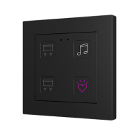 Zennio ZVITR55X4 Емкостный сенсорный переключатель с RGB-подсветкой (55 x 55 мм) Tecla RGB 55