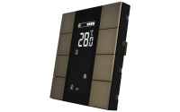 Interra ITR340-1812 iSwitch+ - 8-кнопочный KNX контроллер с ЖК-дисплеем, алюминий, бронза матовая