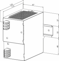 Wago 787-622 Источник питания 24V DC, регул., 5А, Epsitron, DIN