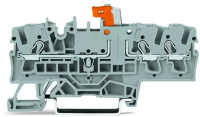 Wago 2002-1771/401-000 3-пров. клеммник с размыкателем, 0,25 - 2,5 (4) мм2, серый