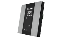 Interra ITR340-1210 iSwitch+ - 2-кнопочный KNX контроллер с ЖК-дисплеем, алюминий, натуральный алюминий матовый