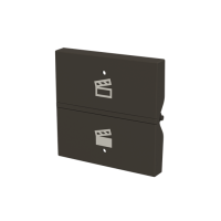 ABB N2221.9 AN N2221.9 AN - Крышка рокера Символ сцены KNX - 2M - Антрацит