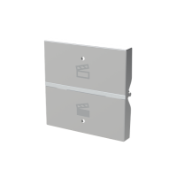 ABB N2221.9 PL N2221.9 PL - Крышка рокера Символ сцены KNX - 2M - Серебряный