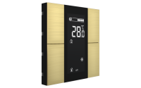 Interra ITR340-1413 iSwitch+ - 4-кнопочный KNX контроллер с ЖК-дисплеем, алюминий, шампань матовый