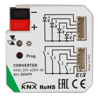 Arlight 025679 INTELLIGENT ARLIGHT Конвертер KNX-309-4DRY-IN (BUS) (IARL, IP20 Пластик, 2 года) 025679