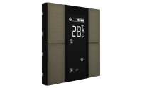 Interra ITR340-1412 iSwitch+ - 4-кнопочный KNX контроллер с ЖК-дисплеем, алюминий, бронза матовая