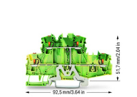 Wago 2202-2707 2-уровн. клемма, 0,25 - 2,5 (4) мм2, наж.кнопка