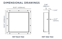 Sonance 259252 Встраиваемая акустика Sonance IS6T, цвет: Чёрный