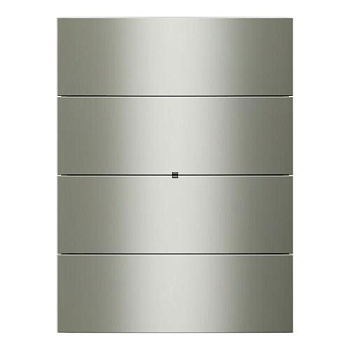 Berker 75164094 Клавишный сенсор B.IQ, 4-канальный, алюминий, цвет: Серый, оттенок: Анодный алюминий