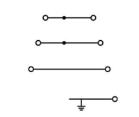Wago 2002-4157 4-уровневая клемма, 0,25 - 2,5 (4) мм2, серая, L1-L2-L3-PE