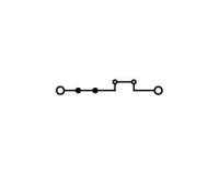 Wago 2006-8601 2-пров. проходной клеммник, 0,5 - 6 (10) мм2, профильный, серый