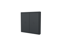 HDL M/PT2RA.1V2 2-клавишная панель KNX серии Tile EU 2.0, пластик (без рамки и шинного соединителя HDL-M/PTCI.1)