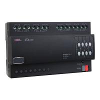 HDL M/W04.10.1 DIN контроллер моторизованных штор, жалюзи, роллет на 4 канала, 10А