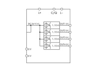 Wago 787-1664/000-080 Electronic circuit breaker, 4-channel, 24 VDC input voltage, adjustable 1 - 10 A, IO-Link