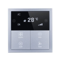 HDL HDL-M/PTOL6.18M OLED термостат KNX серии Tile, металл (без рамки и шинного соединителя HDL-M/PTCI.1)