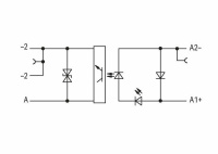 Wago 859-796 Клемма с оптопарой, IN 24VDC, OUT 3...30 VDC, 0,1A