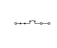 Wago 2202-1771 3-пров. клеммник с размыкателем, 0,25 - 2,5 (4) мм2, серый