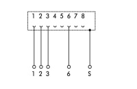 Wago 289-174 Интерфейсный модуль, RJ-45, клем. колодка 1,5 мм2, Cat. 5, с колпачком