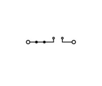 Wago 2006-8664 2-пров. проходной клеммник, 0,5 - 6 (10) мм2, тест. гнездо, синий