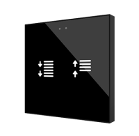 Zennio ZVIF6VT Емкостный сенсорный переключатель с подсветкой Flat 2/4/6 vT