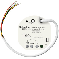 Schneider MTN6003-0012 Актуатор жалюзи/выключателя, SpaceLogic KNX, 2 группы, скрытый монтаж, 3 бинарных входа, KNX Secure