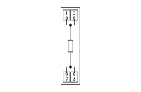 WAGO 289-128/001-000 Монтажная плата, с резистором, 1x2K4, 5W 5%