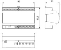 Atrel ACT-K1600-1 KNX Актуатор универсальный реле/жалюзи на DIN рейку