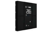 Interra ITR340-1411 iSwitch+ - 4-кнопочный KNX контроллер с ЖК-дисплеем, алюминий, черный матовый