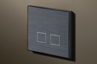 Lithoss Выключатель Squares Gunpowder Black, Цвет: Черный ,оттенок: Порох