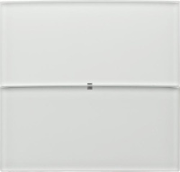 Berker 75162090 Клавишный сенсор B.IQ, 2-канальный, стекло, цвет: Белый, оттенок: Полярная белизна