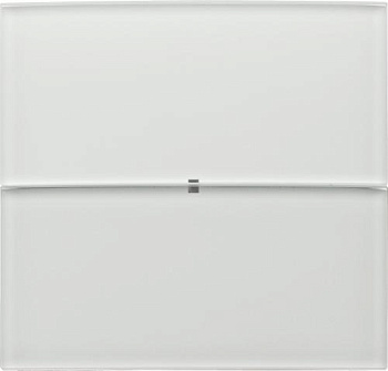 Berker 75162090 Клавишный сенсор B.IQ, 2-канальный, стекло, цвет: Белый, оттенок: Полярная белизна