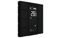 Interra ITR340-1811 iSwitch+ - 8-кнопочный KNX контроллер с ЖК-дисплеем, алюминий, черный матовый