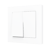 Zennio 8300034 + 44XX ZS55 – Двойной двухпозиционный кулисный переключатель