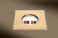 Lithoss Розетка ARPI IP64 Brushed Brass, Цвет: Латунь